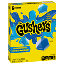 Gushers Fruit Flavored Snacks, Blueberry Grape/Sour Blue Raspberry, 6-0.8 oz Pouches