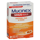 Mucinex Sinus-Max Maximum Strength Pressure, Pain & Cough Liquid Gels