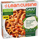 Lean Cuisine Cauli' Bowls Fettuccini With Meat Sauce