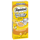Temptations Lickable Spoons Treats For Cats, Tasty Chicken & Cheesy Cheese Flavor, 4-0.353 oz Spoons