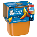 Gerber 2nd Foods Natural for Baby Baby Food, Mango, 4 oz Tubs (2 Pack)