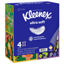 Kleenex Ultra Soft Facial Tissues, 3-Ply 4-60 Ct