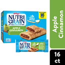 Kellogg's Nutri Grain Soft Baked Apple Cinnamon Breakfast Bars Value Pack 16-1.3 oz Bars