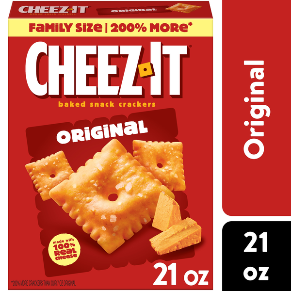 ピーナッツページ Cheez-It Original Baked Snack Crackers Family Size | Hy-Vee