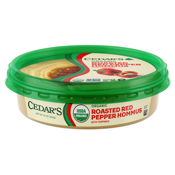 Cedars Organic Roasted Red Pepper Hommus | Hy-Vee Aisles Online