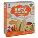 Baby Mum-Mum Rice Rusks, Organic, Super Tropical, Banana, Pomegranate, Mango, 12Ct