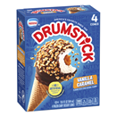 Nestle Drumstick Vanilla Caramel Frozen Dairy Dessert Cones 4Ct