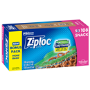 Ziploc Snack Seal Top Bags, Bonus Pack