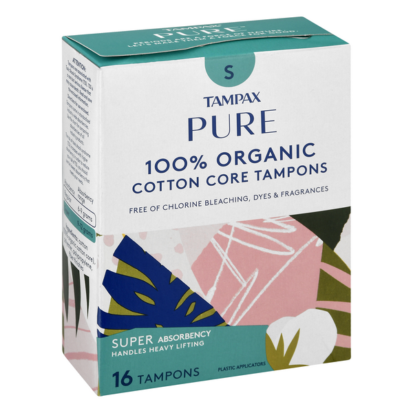 Tampax Pure Cotton Core Tampons Super Absorbency, Unscented | Hy-Vee Aisles Online Grocery Shopping
