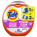 Tide+ Power Pods, Hygienic Clean Heavy 10X Duty, Spring Meadow, Bonus 25Ct