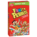 Post Fruity Pebbles Cereal, Sweetened Rice, Family Size