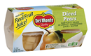 Del Monte Garden Quality California Diced Pears 4 Pack