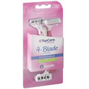 TopCare Womens Razors, Disposable, 4-Blade