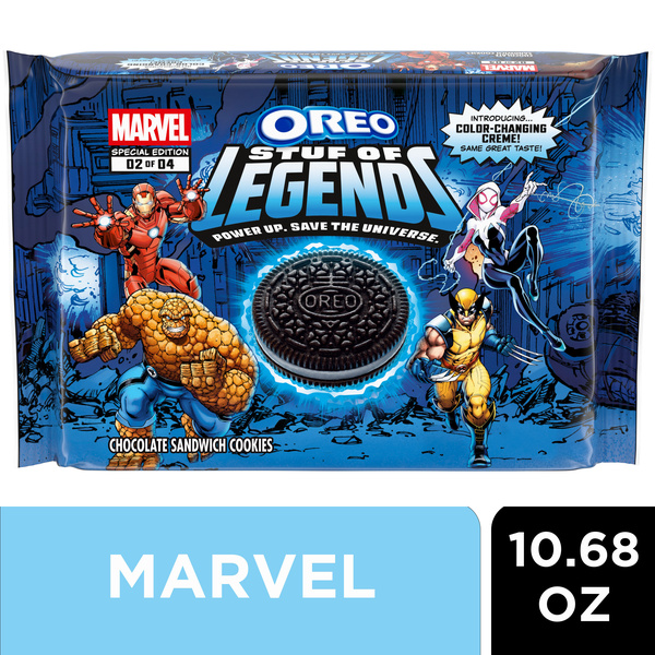 Oreo MARVEL Stuf of Legends Chocolate Sandwich Cookies, Special