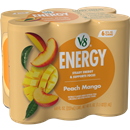 V8 +Energy Peach Mango Vegetable & Fruit Juice 6Pk
