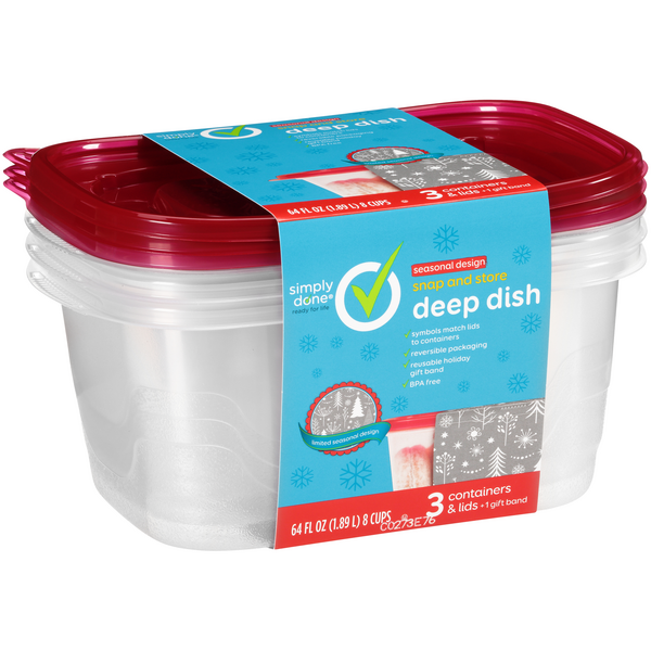 ware Deep Dish Food Storage Containers