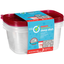 Simply Done Deep Dish Containers & Lids 3Ct
