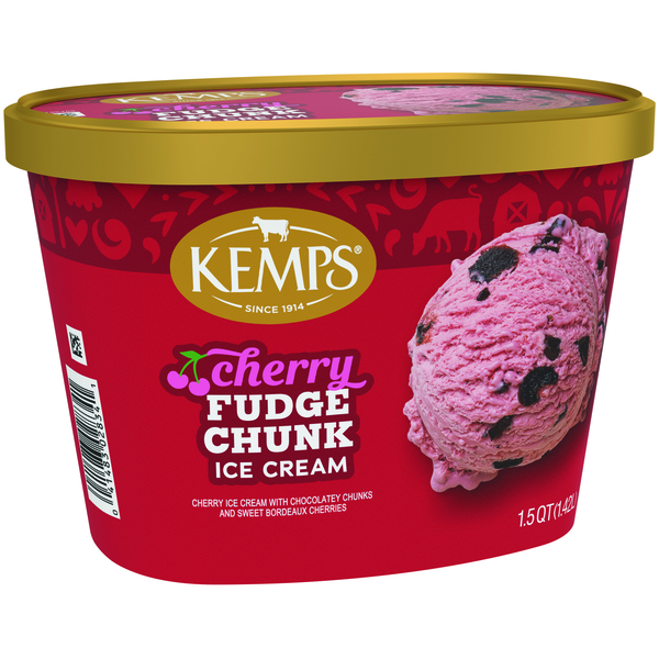 Kemps Cherry Fudge Chunk Ice Cream | Hy-Vee Aisles Online Grocery