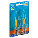 Simply Done LED 60W Decor Light Bulbs, Soft White, Clear