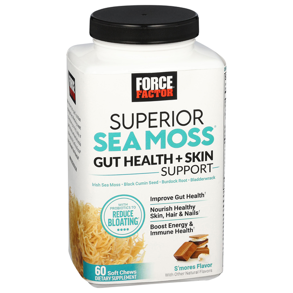 Force Factor Superior Sea Moss, Soft Chews, S'Mores Flavor | Hy
