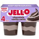 Jell-O Chocolate Vanilla Swirls Pudding Snacks 4Ct