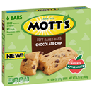 Mott's Soft Baked Bars, Chocolate Chip, 6-0.96 oz Bars