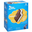 Blue Bunny Simply Vanilla Ice Cream Sandwiches 9-4.25 Fl. Oz
