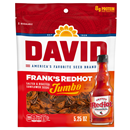 David Sunflower Seeds, Frank's Redhot Flavored, Salted & Roasted, Jumbo