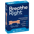 Breathe Right Nasal Strips, Tan, Original, Large