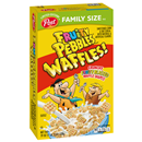 Post Fruity Pebbles Waffles Cereal, Family Size