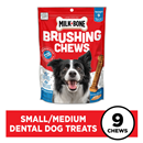 Milk Bone Sm/Med Brushing Chews 9Ct