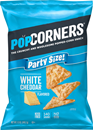 Popcorners Popped-Corn Snack, White Cheddar Flavored, Party Size!