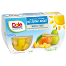 Dole No Sugar Added Mixed Fruit 4-4 oz Cups
