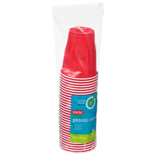 Simply Done Red Party Cups 18 fl oz  Hy-Vee Aisles Online Grocery Shopping