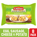 El Monterey Signature Egg, Sausage, Cheese & Potato Burritos 8Ct