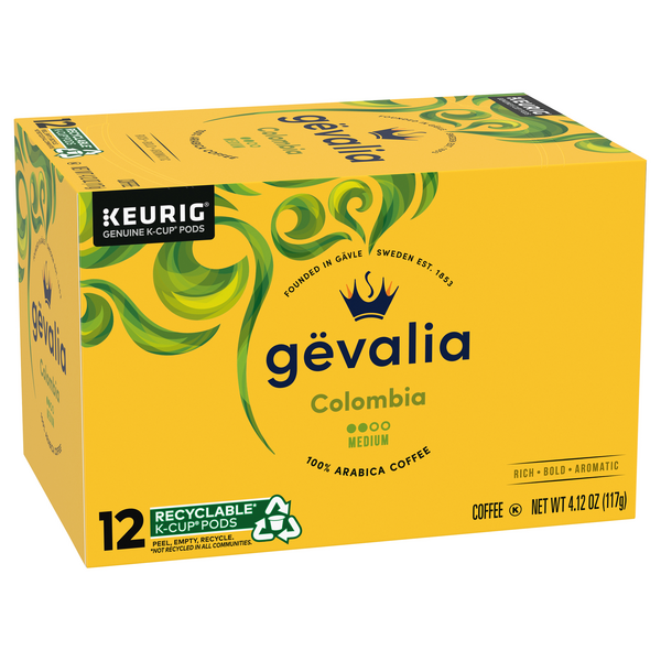 gevalia colombian coffee k-cup pods