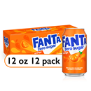 Fanta Zero Orange Soda 12 Pack