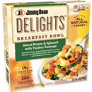 Jimmy Dean Jimmy Dean Delights Breakfast Bowl, Sweet Potato & Spinach, Frozen, 7 Oz Bowl