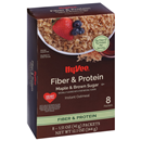 Hy-Vee Fiber & Protein Maple & Brown Sugar Instant Oatmeal, 8-1.51 oz
