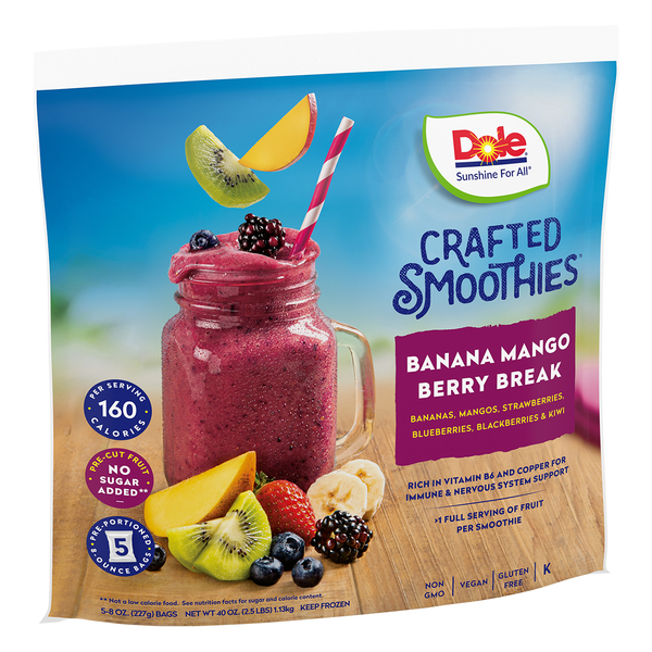 Dole Banana Mango Berry with Refreshing Lime & Kiwi Crafted