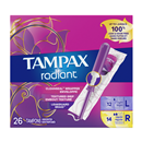 Tampax Radiant Light/Regular Tampons