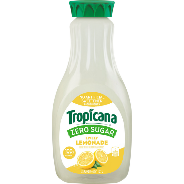 Tropicana Drink, Zero Sugar, Lively Lemonade | Hy-Vee Aisles Online ...