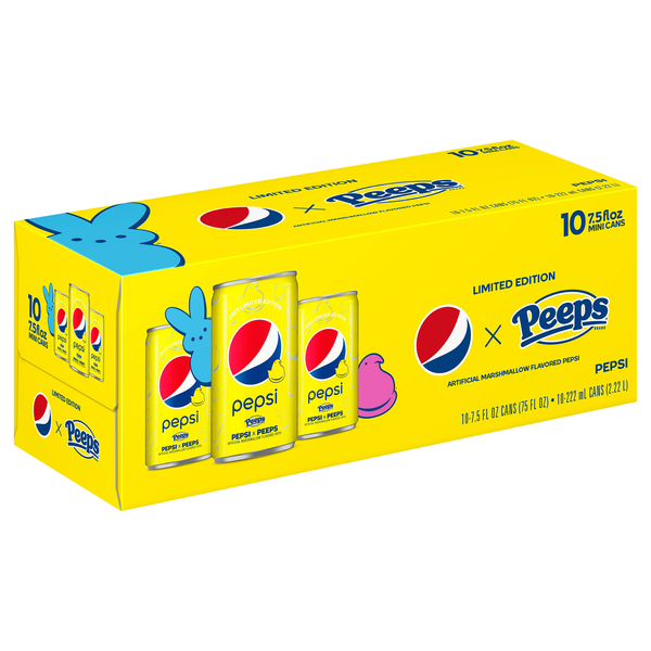 Pepsi Cola, Peeps, Mini Cans 10Pk | Hy-Vee Aisles Online Grocery