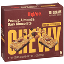 Hy-Vee Chewy Protein Bars Peanut, Almond, & Dark Chocolate 5-1.42 oz Bars