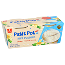 Petit Pot Creamy French Recipe Rice Pudding, 2-3.5 oz Cups