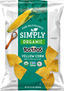 Simply Tortilla Chips With Sea Salt, Organic, Yellow Corn