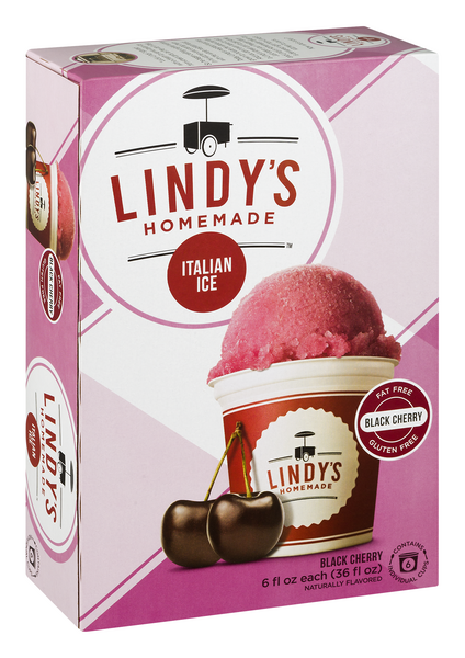 Lindy's Italian Ice, Black Cherry, 6Ct | Hy-Vee Aisles Online