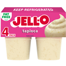 Jell-O Fat Free Tapioca Pudding Snacks 4Ct