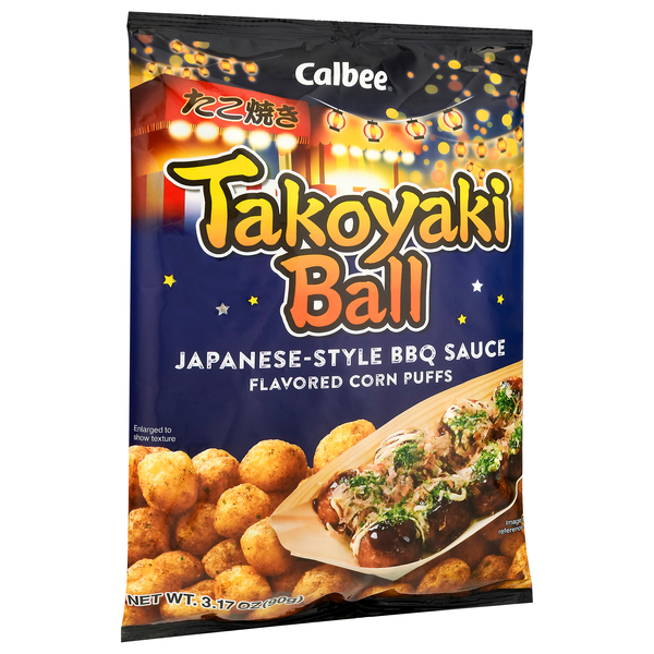 Calbee Japanese-Style BBQ Sauce Takoyaki Ball 3.17 oz | Hy-Vee