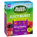 Black Forest Juicy Burst Berry Medley Fruit Flavored Snacks 40 Ct Pouches